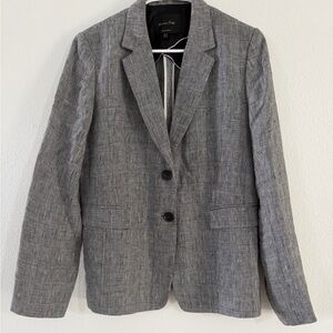 Massimo Dutti Gray Plaid Blazer